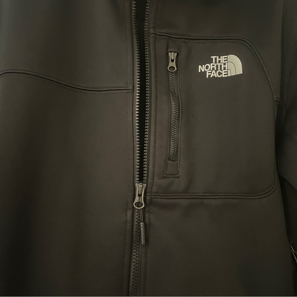 The North Face Apex Riser Jacket Mens Medium Black WindWall Soft Shell - Picture 2 of 11